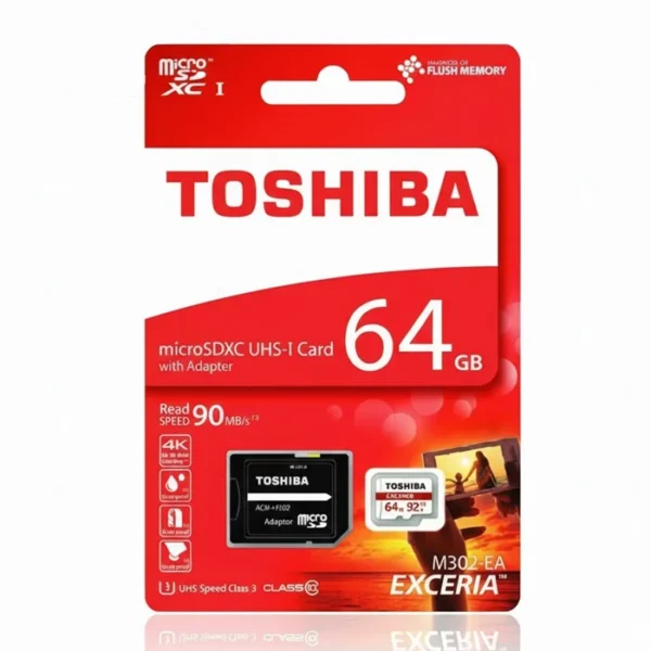 کارت حافظه microSDXC توشیبا ظرفیت 64 گیگابایت