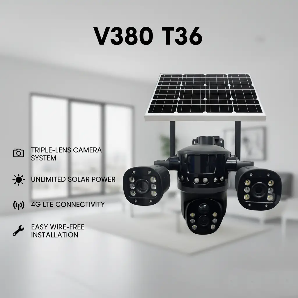 دوربین سیمکارتی خورشیدی V380 T36