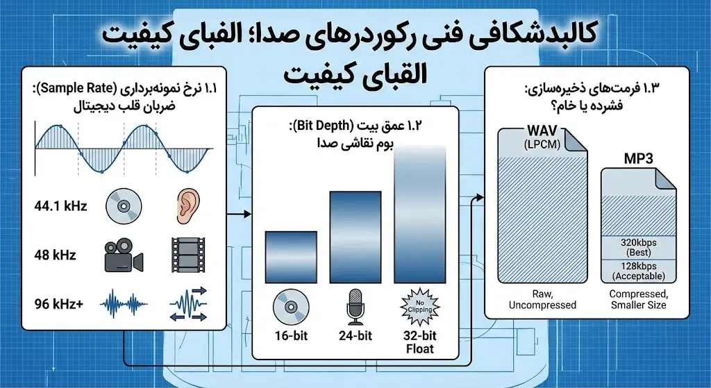 کالبدشکافی فنی رکوردرهای صدا؛ الفبای کیفیت