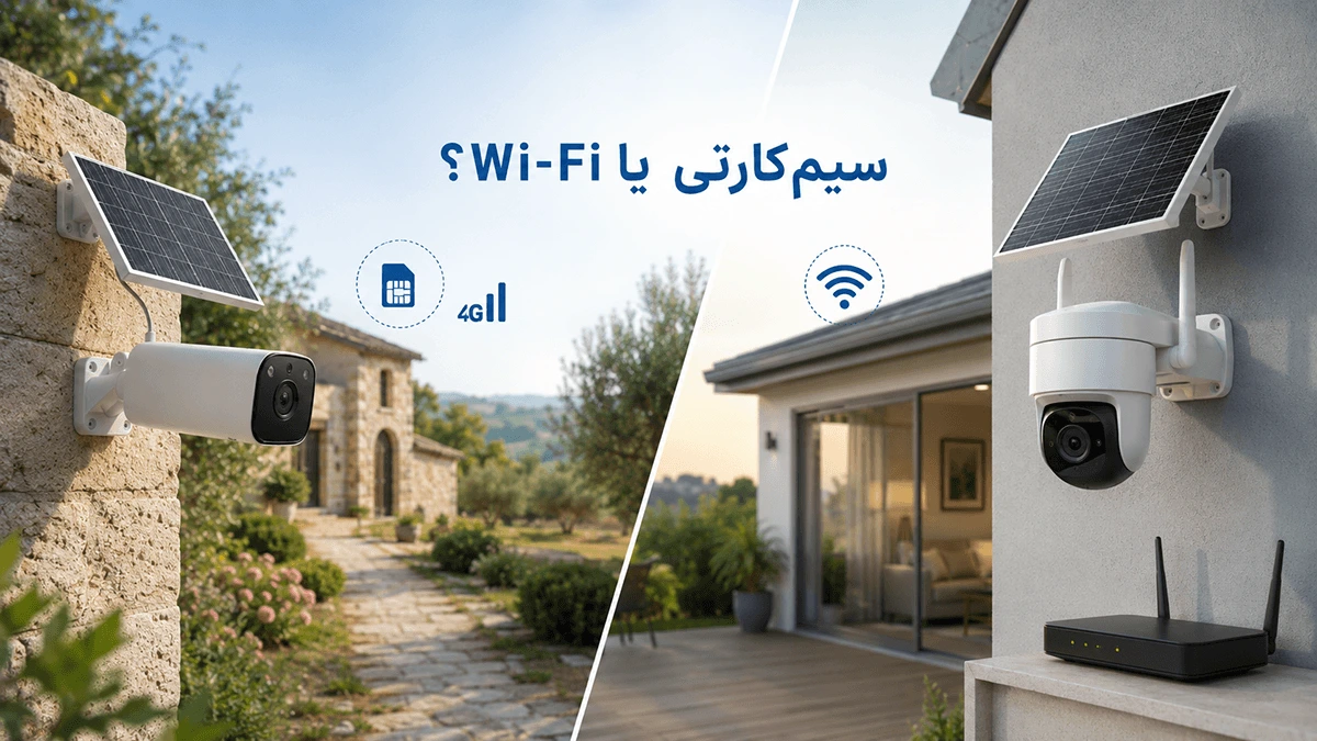 دوربین سولار سیم کارتی یا وای فای