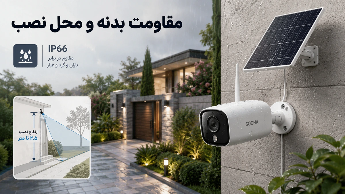 مقاومت بدنه دوربین سولار